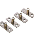 4 Pcs Stainless Steel Roller Guides For Sliding Barn Doors Floor Guides And Hardware Accessories, polished finish close-up