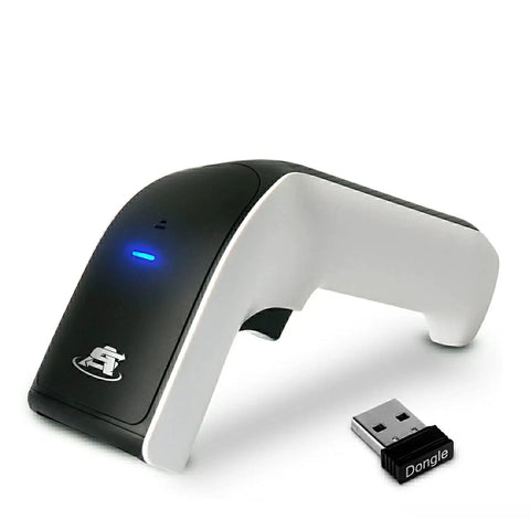 Wireless Portable 1D 2D Bluetooth Barcode Scanner 3 In 1 Cordless USB Handheld Scan Gun For Inventory QR Reader No Software Needed Vibration Alerts For Noisy Environments