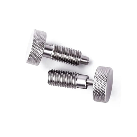 Rugged 2 Pack Retractable Spring Plunger With Knurled Grip Quick Release Pin And Durable Stainless Steel Indexing Lockout Assembly M12 Thread for Shop Upgrades