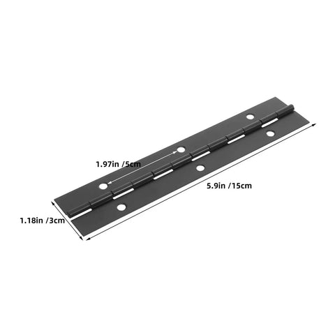 Six Inch Stainless Steel Piano Hinges Set Built To Last Heavy Duty Continuous Cabinet Hinges For Solid Wood Cabinets Antique Boxes And Home Furniture With Smooth Opening Four Pack