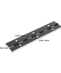 4 Pack Black Stainless Steel Piano Hinges Beefed Up Heavy Duty Continuous Hinges for Antique Wood Boxes and Cabinet Doors