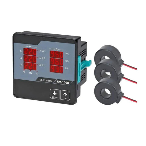 Digital Multimeter Built For Real World Three Phase Power Systems With Current Transformer Readouts Reads L L And L N Voltage Amperes