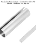 Three Quarters To Seven Eighths Shaft Adapter Kit With Bearings, steel sleeve and step key for crankshaft adaptation