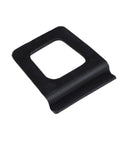 Heavy Duty Window Screen Lift Tabs Slip Free Black Plastic Pull Handle angled view, universal adhesive for easy mesh installation