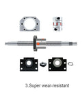 Get A Complete SFU2005 20mm Rolled Ballscrew Set Kit With BKBF15 Support And DSG20H Nut Housing For Smooth Precision Motion Control In Your Next DIY CNC Project Or Industrial Build Today, ballscrew kit with supports
