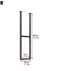 Built Tough Heavy Duty Two Tier Ceiling Shelf Brackets With Full Hardware Kit For Kitchen And Dining Room Black Wrought Iron Floating Mount size dimensions 80cm x 30cm x 26cm