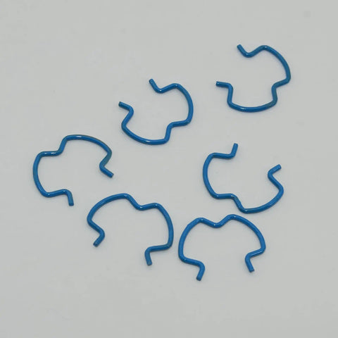 Six Piece Transmission Cooler Retainer Clip Kit 24205103 For Cars Durable Replacement Clips in blue on white background