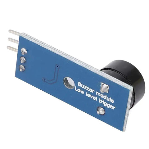 5 Pack Passive Buzzer Module For DIY Projects With LED Ready Low Level Sound 3.3V To 5V 3 Pins Mounting Nuts Included