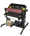 Double Drum Shop Hog Features 5Hp Muscle and 230V Single Phase Power with 37X2 Setup showing rugged compressor with two barrels.