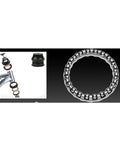 Two Piece Road Bike Headset Bearing Set With Caged Ball Bearings Front Fork And Rear Pearl Retainers 40x32mm And 37x29mm
