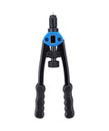 Rivet Nut Tool Set 13 Inch Handheld Kit With 7 Mandrels M3 To M12 In Durable Portable Case front view showing blue and black handles