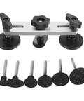 Paintless Dent Repair Tool Kit With Double Pole Bridge Pullers For Auto Dents, Includes 6 Glue Pullers, Solid Leverage For Quick Fixes