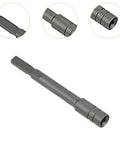 Adapter For Driver With 83mm Reach, Compact DIY Multitool Accessory, Easy In Out Quick Connect, Slim Flat Connection In Gray Finish