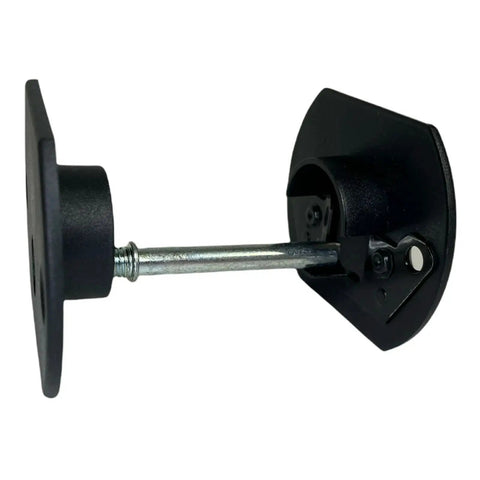 Close-up of Furniture Connector Pin Style Replacement Set part, showing black base and metal pin for cabinets and drawers