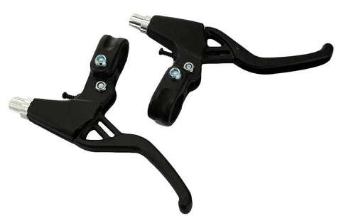 Universal Aluminum Alloy Bicycle Brake Levers Set for 22mm Handlebars fits mountain and road bikes easy install durable black finish