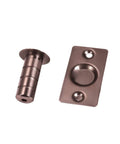 Super Cool Magnetic Hidden Door Stop Catch Made From Premium Brass Holds Doors Firmly So They Dont Slam Open Or Swing Wild And Keeps Your Walls Looking Fresh With Its Totally Invisible Discreet Install Design That Looks Amazing In Any Home, showing brass components.