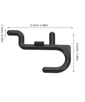 150 Pcs Plastic Pegboard Hooks For Tool Storage And Small Kitchen Supplies, Heavy Duty Repositionable Pegboard Hangers With Easy Assembly, Ideal For Retail Displays And Garage Organization, Studio Gear Black, black plastic hook 5.3cm