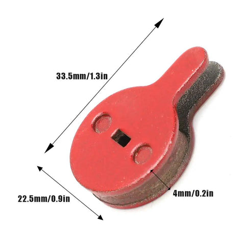 Bike Disc Brake Pads Resin Bonded Semi Metal For Smooth Quiet Braking Replacement Kit dimensions 33.5mm x 22.5mm