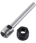 Solid CNC Collet Chuck Holder With 12mm Straight Shank For Deep Milling And Lathe Work Offering High Rigidity Clamping to crush hard materials.