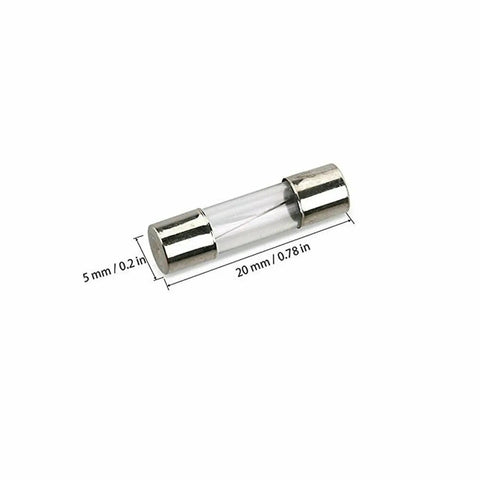 Automotive Fuse Set With 5x20mm Fast Melting Glass Fuses 250V 0.2 To 15 Amp Range Includes 2 X 100 Pieces And A No Fuss Handy Fuse Puller