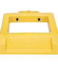 Heavy Duty Pallet Truck Stopper Chock For Pallet Jack 14 Inch Long 12 Inch Wide 2 Inch High Yellow Portable Carrying Handle