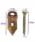 Self Tapping Screws With Drywall Anchors Kit For Plasterboard 10 Pieces Steel Expansion Anchors Yellow Zinc Plated Rust Resistant No Pre Drill Heavy Duty Wall Mount Support, 30mm