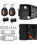 Keyless RV Door Lock With Backlit Keypad And 2 Remote Fobs For Travel Trailers And Campers Built Tough With Weatherproof Zinc Alloy Construction And Fireproof Nylon Shell 4 Keys Included