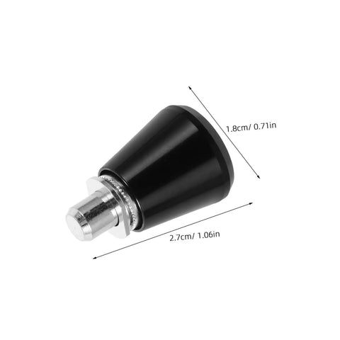Heavy Duty 4 Pack Black Metal Spring Loaded Catch Pins with Reliable Locking Grip, 1.8cm x 2.7cm, for industrial assembly.