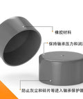 4 Pack Trailer Hub Grease Caps 1.98 Inch Rubber Wheel Bearing Dust Covers shown for boat, utility, and RV trailers