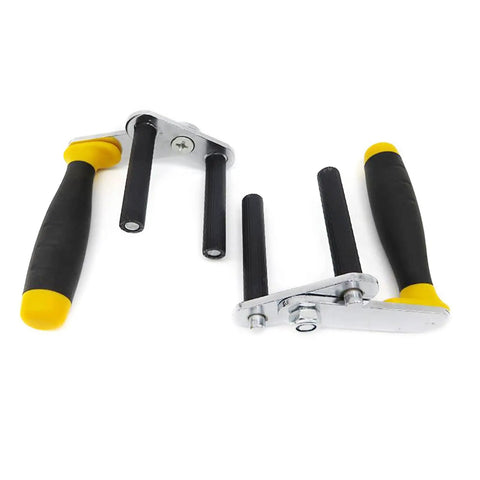 Adjustable Plasterboard Lifter Gypsum Wall Panel Carrier handles with padded rubber grips for ergonomic lifting.