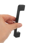 Black Cabinet Door Handles And Pulls Set For Vintage Style Kitchen Wardrobe And Furniture Hardware Durable Easy Install Drawer Pulls Two Pack Slick Modern Look held in hand