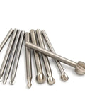 Rock Solid Workhorse White Steel Wood Milling Cutter Bit For Root Carving And Woodworking. 4Mm Shank Fits Most Handheld Grinders. Various sizes of precision milling bits.