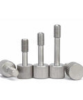 M4 X 12 Mm Knurled Captive Panel Screws Stainless Steel 4 Pack Thumb Fasteners Hardware Kit Easy Grip Built Tough Replacement Bolts.