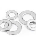 7/16 inch flat washers, stainless steel 304, pack of 20