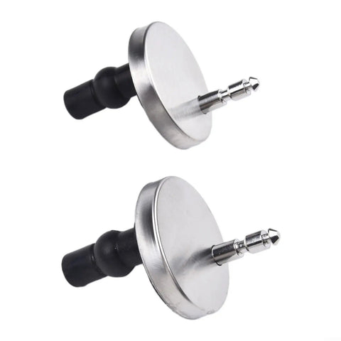 2 Pack Toilet Seat Hinges Top Fix Kit With Quick Release Screws, stainless steel replacement mountings, Type A design