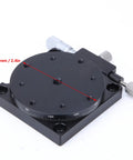 60mm Fine Tuning Optical Sliding Stage With 360 Degree Sliding Table Rock Solid Manual Displacement RS60 L top view