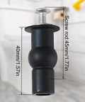 Image of solid brass core expanding rubber screw bolt for universal top mount toilet seats. Measures 40mm, designed for quick installation.