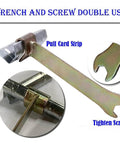 2 Pack Cleat Lever Lock Tools For HVAC Ductwork Clip 2in1 Heavy Duty Clamp Wrench Hook For Air Ducts, close-up view.