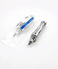 Heavy Duty Rotate Cylinder Pneumatic Part Compatible With CJ2KB10 And CDJ2KB16 Series, stainless steel design, two cylindrical actuators.
