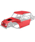 Red CNC aluminum roll cage body panel for 1/10 scale RC Vanquish H10, part of Aluminum Roll Cage Body Panel Kit For 1/10 Scale RC Cars Red Upgrade Set Beefed Up Chassis Frame Parts For Vanquish H10 RTR Replacement And Repair Boosts Stability Looks Dope And Overall Track Vehicle Performance