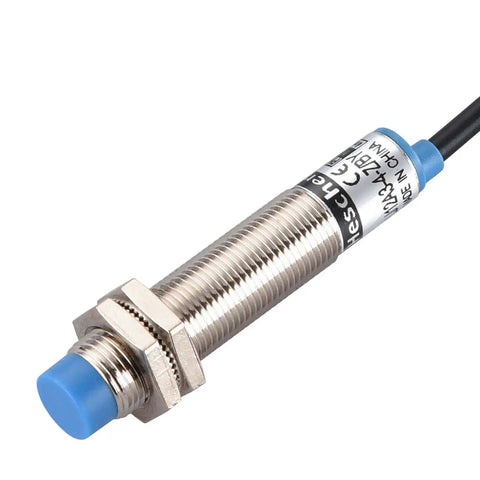 M12 Proximity Sensor Inductive Non Shield Type With 4mm Sensing Distance Detects Magnetic Metal PNP Normally Open 3 Wire 10 To 30V DC 200mA