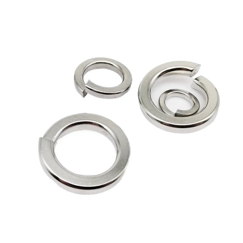 Lock Washer And Gasket Kit 1035 Piece Stainless Steel Spring Split Washers Set M1.6 Through M16 Durable DIY Assortment For Quick Easy No Tool Installations Ideal For Automotive Machinery And Home Projects, stainless steel split washers