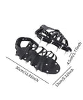 Spiked Lawn Aerator Shoes Self Leveling For Resin Coatings And Epoxy Floors, 4.5cm Nail Length, Comfortable PETG