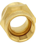 Swivel 3/4 Inch GHT Female To 1 Inch NPT Male Pipe Fitting For Garden Hose And Pipe Threads Swivel Action Cuts Hose Strain brass fitting