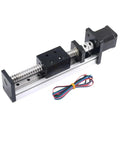 SFU1605 Square Linear Rail With Ballscrew Kit For CNC Router X Y Z Axis Actuator NEMA17 Compatible 0 To 55N Motor 100mm Stroke mounted with stepper motor