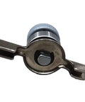 Home Bread Making Pan Barrel Maintenance Part BM0501W stainless steel component with top view for precise dough cutting