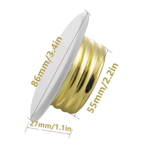 Top Shelf Fire Sprinkler Cover Plates With Sleek Concealed Trim Ring And Corrosion Resistant Body For Home And Office Ceiling Systems Upgrading Your Place Gets Crisp And Clean - gold and white trim cover, 86mm diameter.