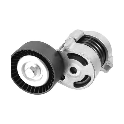 Ultimate A06G Belt Tensioner Assembly For BMW Main Engine Drive Kit With Idler Pulley 74mm Direct Bolt-On Fit No Mods Heavy Steel 11287524267 side view.