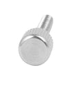 Stainless Steel Flat Head Knurled Thumb Screws M4 x 30mm 37mm Total Length 0.7mm Pitch Six Pack For PC Cases And Panel Installations