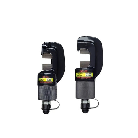 Heavy Duty Hydraulic Hose Crimping Machine Portable Crimper Tool Set Fits SC-16 and SC-22 Models, showcasing cutting blades.